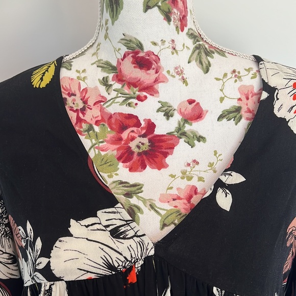 Free People Bella Floral Tunic Top/ Mini Dress - Picture 8 of 14